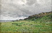 Axel Lindman Coastal Landscape, Normandie Spain oil painting artist